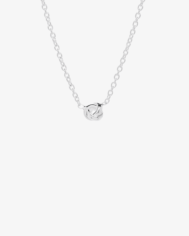 Drakenberg/Sjölin Le Knot small flat drop halsband silver