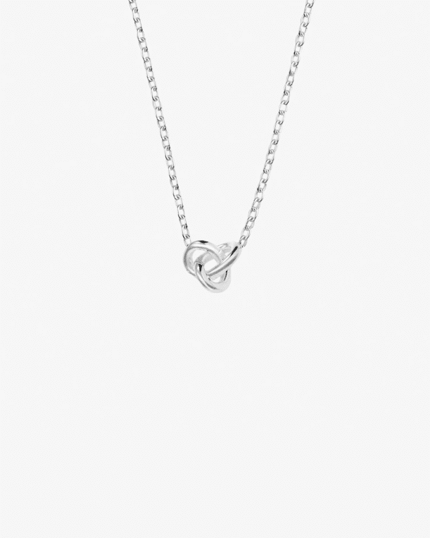 Drakenberg Sjölin Le Knot Drop Halsband Silver 