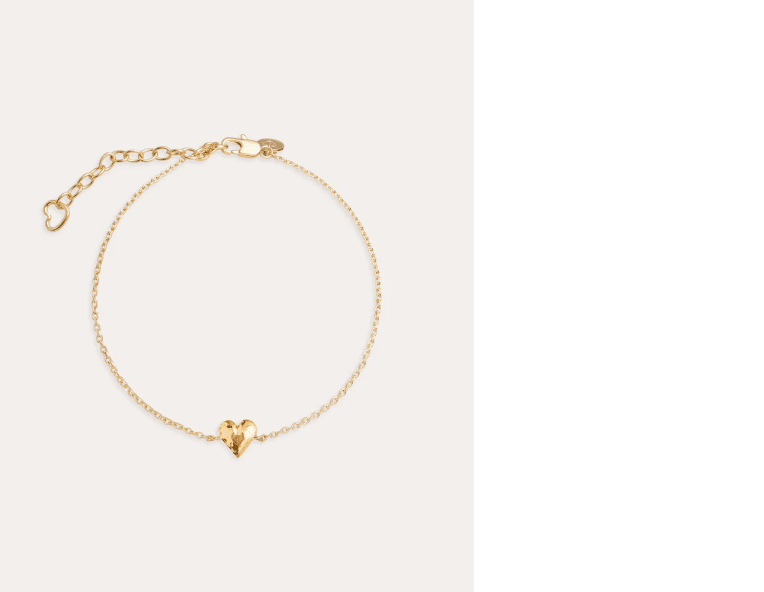 By Sofia Wistam Love Actually armband guldpläterad mässing