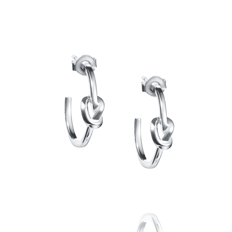 Efva Attling Love Knot creoler silver