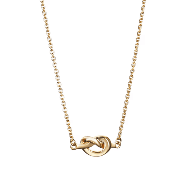Efva Attling Love knot halsband i förgyllt silver