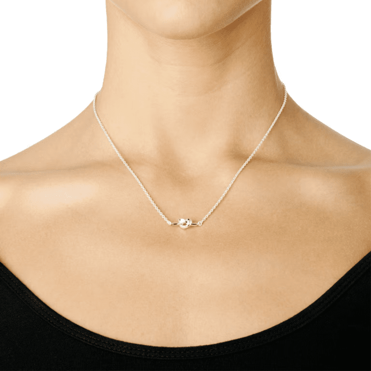 Efva Attling Love Knot Halsband Silver