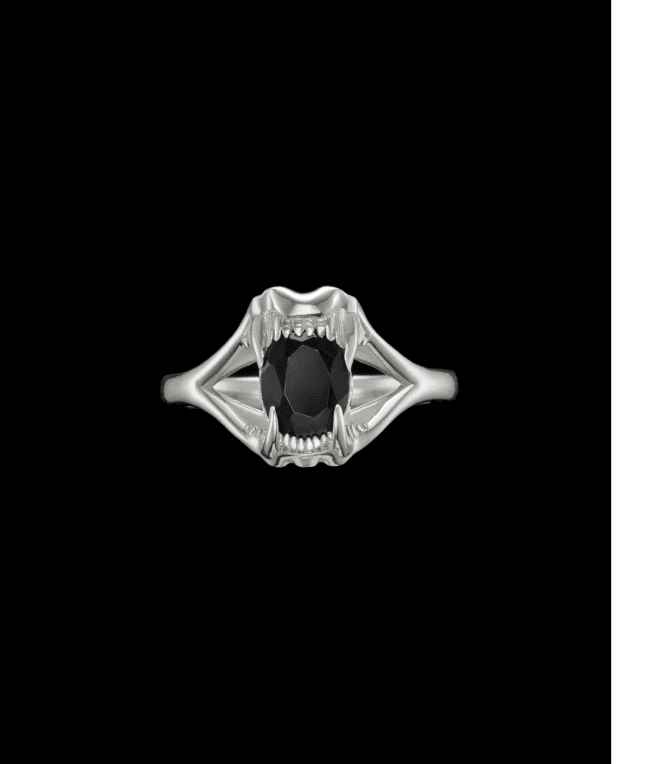 Maria Nilsdotter Mini Jaw Stone Ring silver 17mm