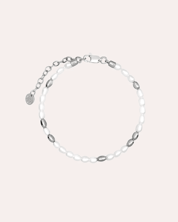 By Sofia Wistam Ocean Muse pärlarmband silver