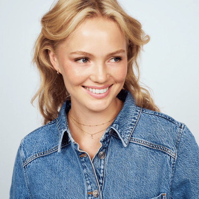 Sif Jakobs Luna halsband med kubic zirkon guldpläterat silver