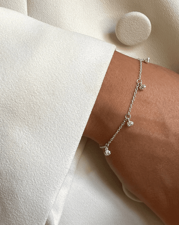 Drakenberg/Sjölin Nem Bud drop full armband silver