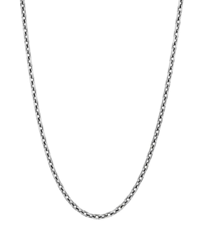 By Billgren Nobel Halsband oxiderat silver Ankarlänk 50+5 cm