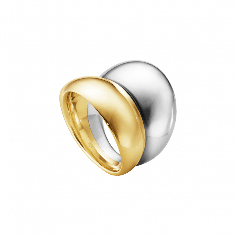 Georg Jensen CURVE ring Silver/Guld
