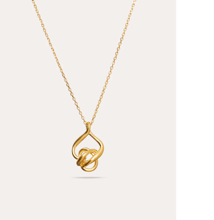 By Sofia Wistam Förälskad halsband guldpläterad mässing