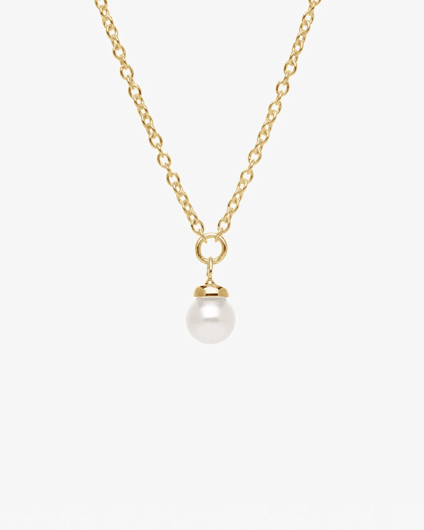 Drakenberg/Sjölin Petite Pearl single halsband guld 18 k sötvattenpärla