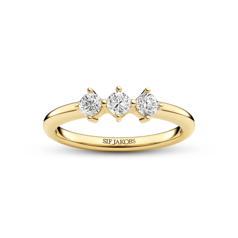 Sif Jakobs Princess Ring Förgyllt Silver cz
