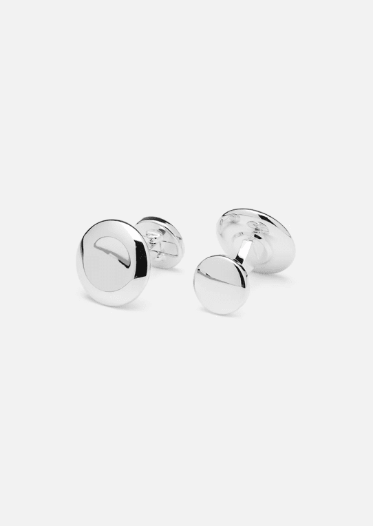 Skultuna Cufflinks Model B silverpläterat stål