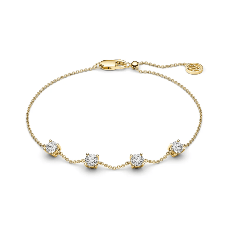 Sif Jakobs Princess Quattro armband guldpläterat silver