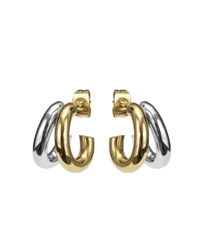 Astrid&Agnes Ruby dubbla örhänge Stål/Guld