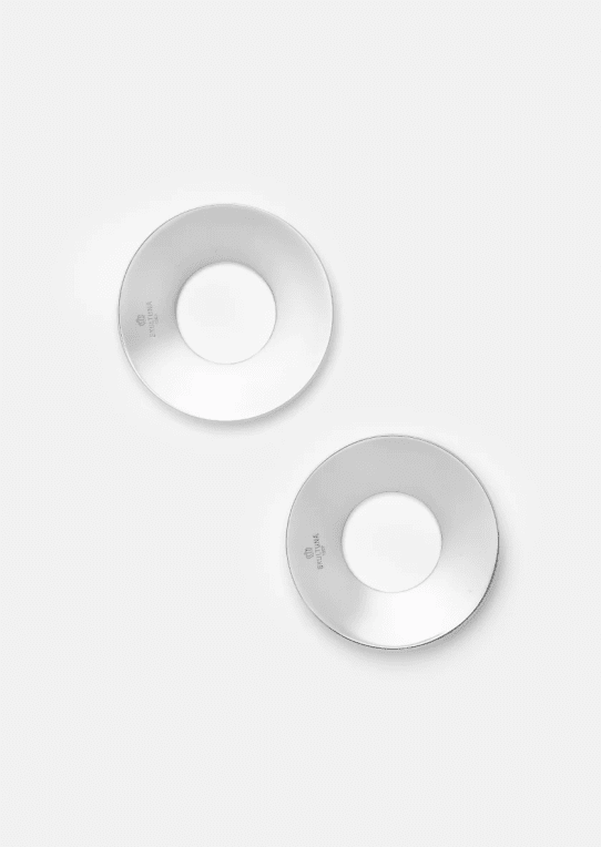 Skultuna Ljusmanschett Stor silverpläterad mässing 2-pack