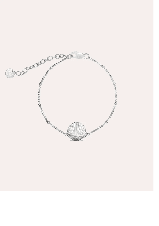 By Sofia Wistam Ocean Muse Shell armband silver