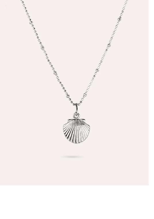 By Sofia Wistam Ocean Muse Shell halsband silver