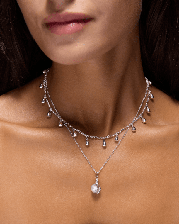 Maria Nilsdotter Sirens Tears halsband silver