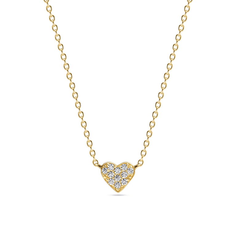 Sif Jakobs Cuore halsband med kubic zirkon guldpläterat silver