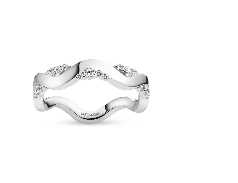 Sif Jakobs Ellera Waves Altro ring silver
