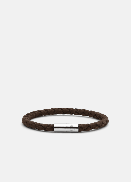 Skultuna Suede armband one row DB