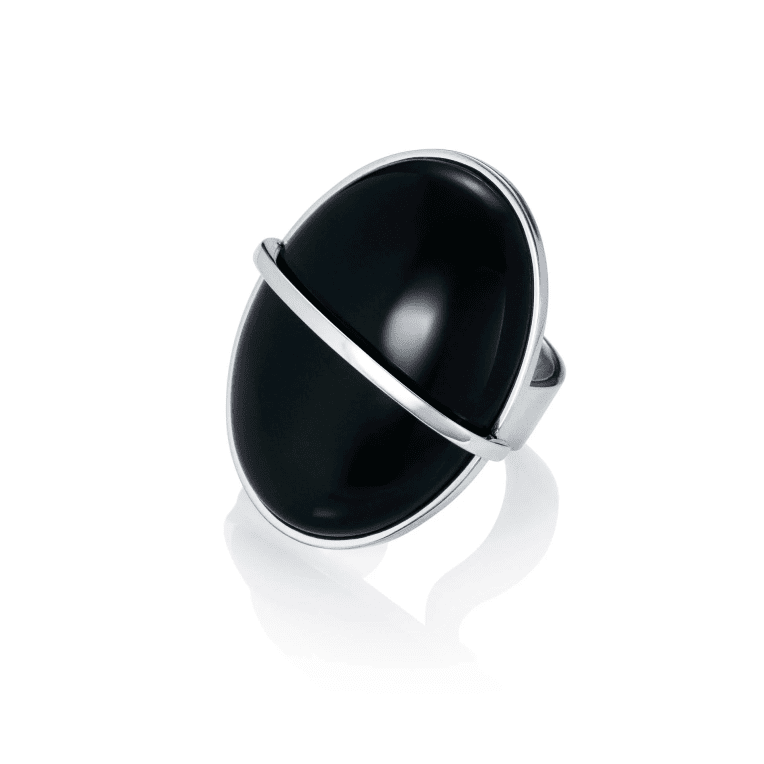 Efva Attling Slick&Black ring silver st.18