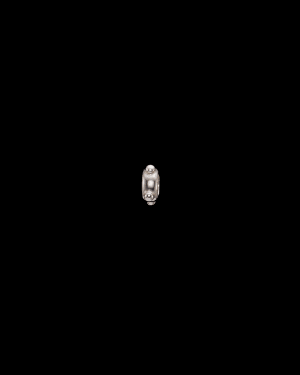 Maria Nilsdotter Charm Spacer stud silver