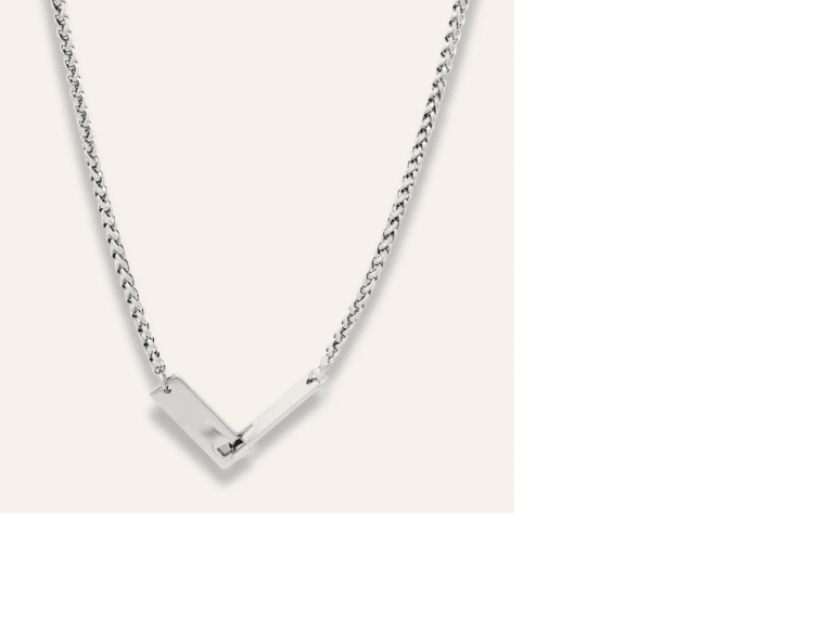 Zintridou Halsband med 2 plattor i stål