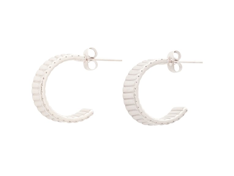 Sintridou Theia Ribbed örhänge stål