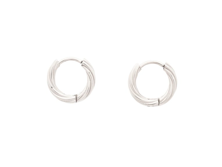 Sintridou Theia Petit creol twisted örhänge stål