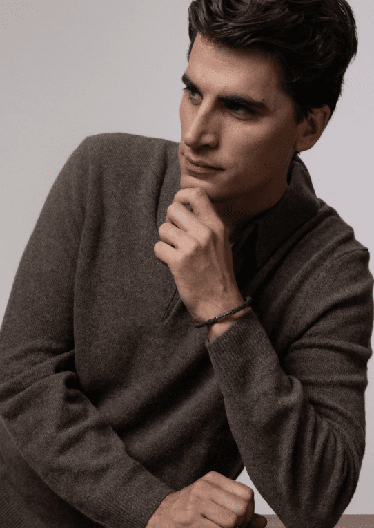 Skultuna Suede armband one row DB