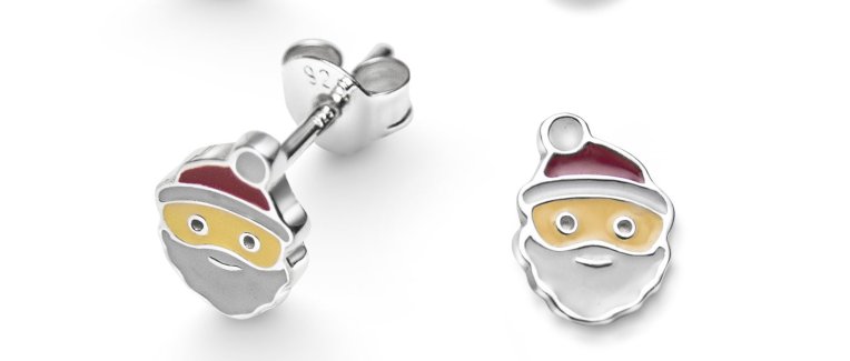 Svedbom Tomte örhänge med emalj silver