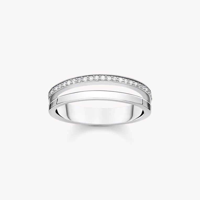 Thomas Sabo charming collection ring silver med cz stl.54