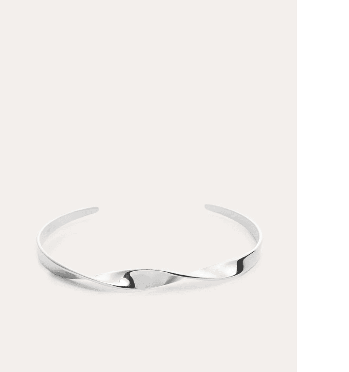 By Sofia Wistam Twirl cuff silver