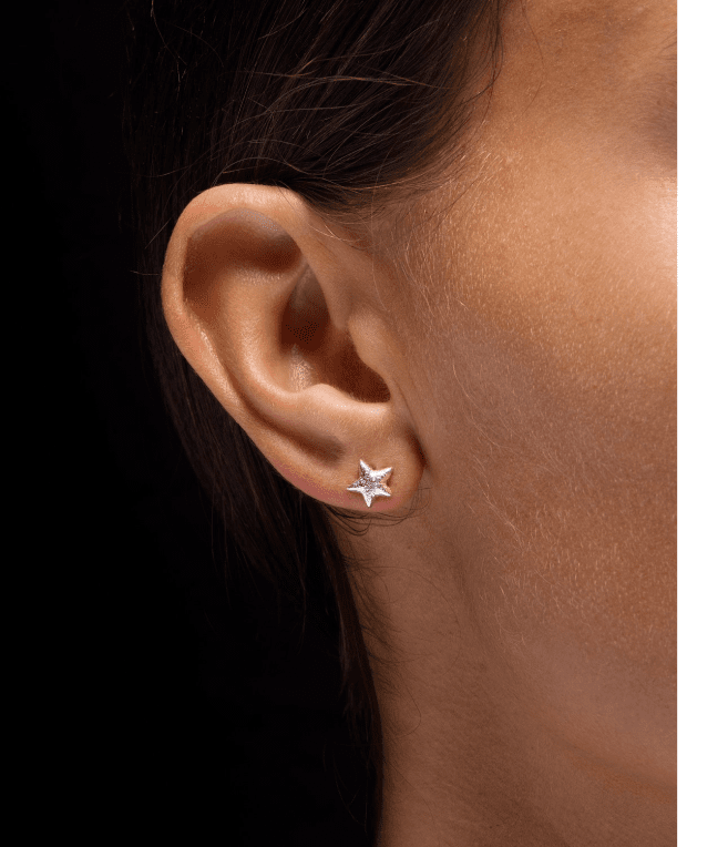 Maria Nilsdotter Tiny Tuvstarrs star örhänge stud silver