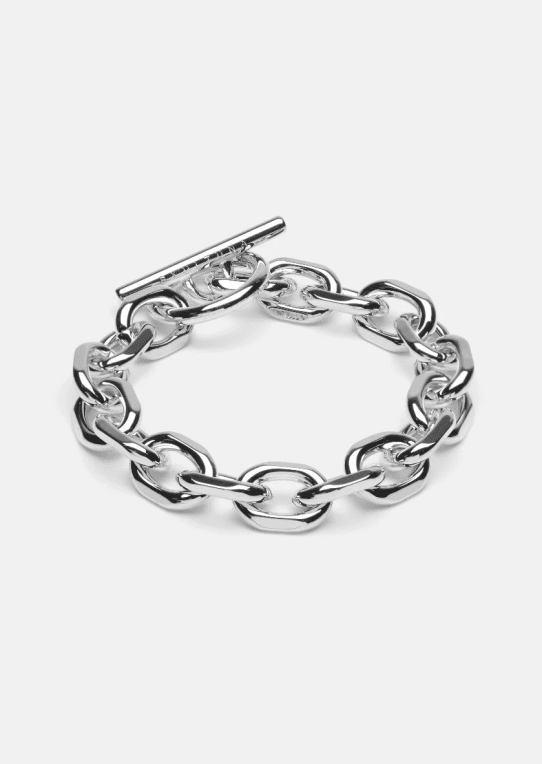 Skultuna Unite chain armband XL silverpläterad stål 